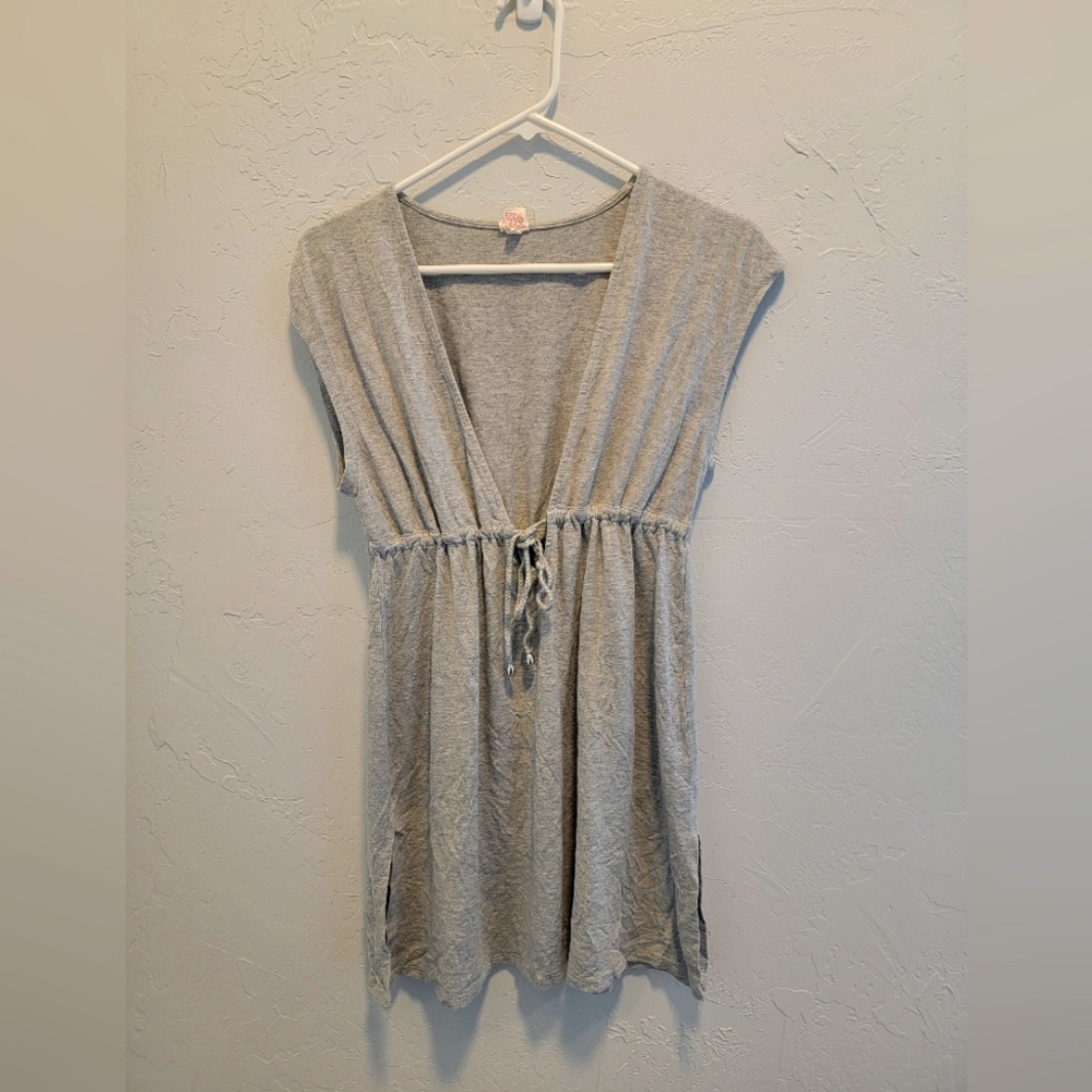 Tunic length Bathing suit cover up